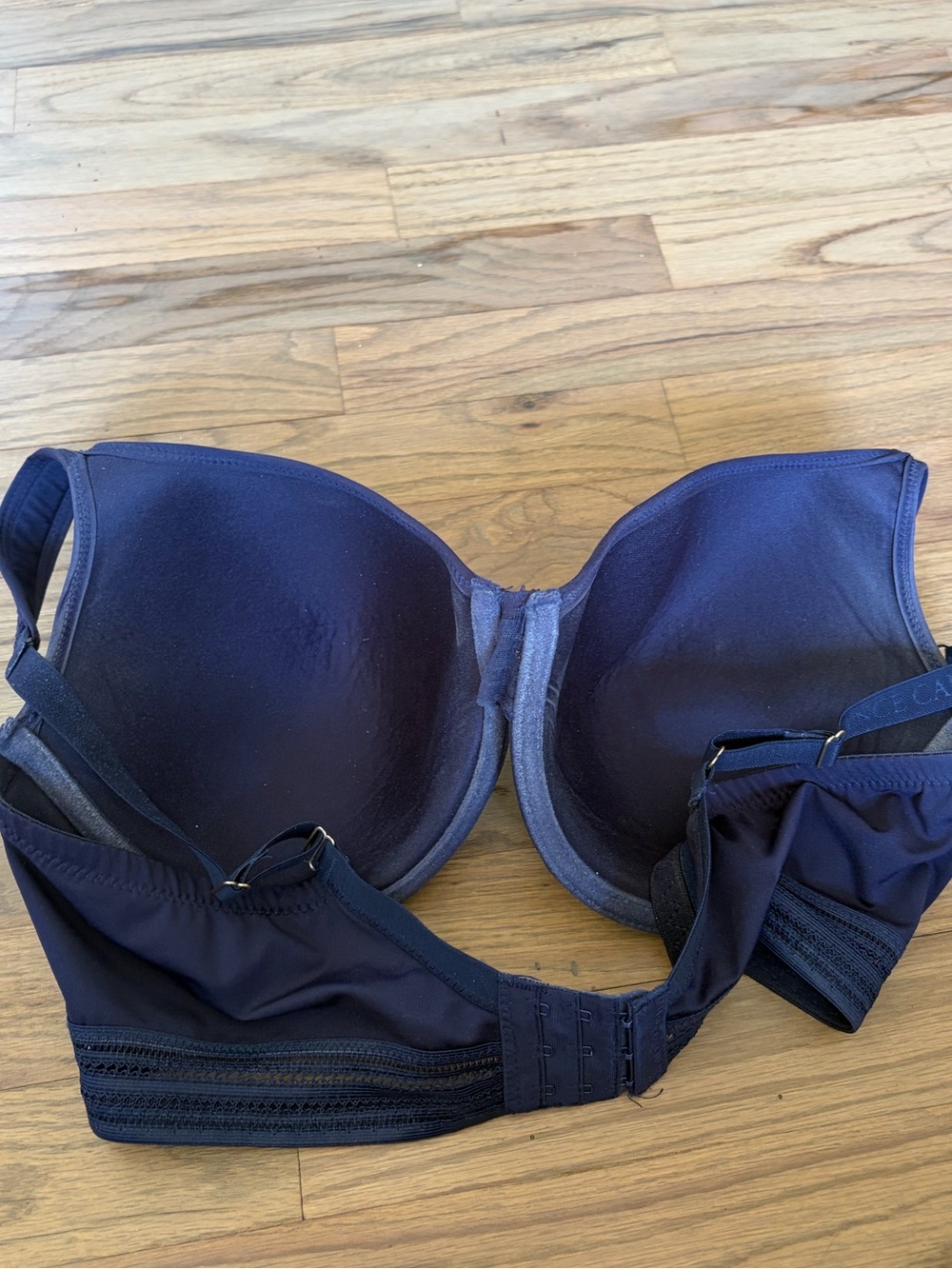 Vince Camuto Bra Navy Underwire Clasp 42C - Picture 4 of 6